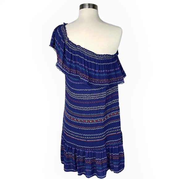 One Shoulder Ruffle Mini Dress - Picture 4 of 16